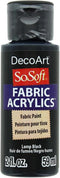 Deco Art SoSoft Fabric Acrylic Paint 2oz-Lamp Black...