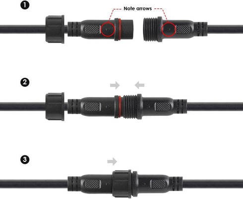 BTF-LIGHTING 5 Pin Electrical Connector 22AWG IP65 Male Female Connector 7.87in/20cm Extension Cable for Car,Truck,Boat,Indoor/Outdoor LED Strip L...