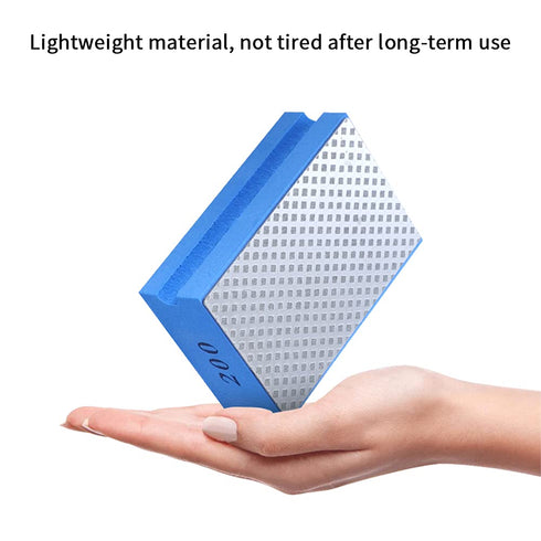 GEZICHTA 4pcs Diamond Hand Polishing Pads for Ceramic Tile Glass Grinding,Sanding Blocks Polishing Grinding Block 60#,100#,200#,400#(As Shown)...