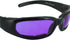 Global Vision Chicago Padded Riding Glasses (Black Frame/Purple Lens)...