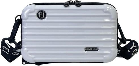 WANLIAN Hard Shell Cosmetics Case, Bag for Toiletry, Water resistant Crash Proof, Hard Shell Mini Crossbody Bag, Mini Wrist Bag Purse, Ladies Part...