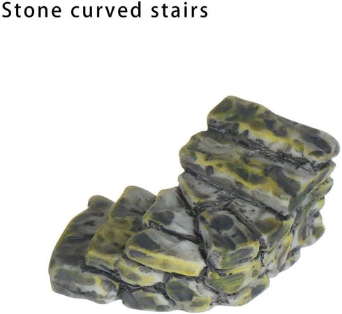 4pcs Miniature Stone Stairs,2 Styles Resin Steps Landscape Decoration,Garden Sculptures Statues...