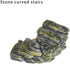 4pcs Miniature Stone Stairs,2 Styles Resin Steps Landscape Decoration,Garden Sculptures Statues...