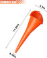 4PCS Long Neck Oil Funnel, Multi-Purpose Spill Saver Funnel, Plastic Funnel for Filling Automotive Oils Lubricants Engine Oils Water Diesel Fuel K...