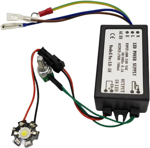 5W LED Light Microscope Power Supply Light Source for Microscope Repairing Built-in Dimming Power Module...