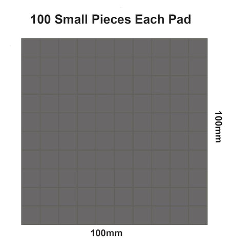 4 Pieces Silicone Thermal Pad, 0.5mm 1mm 1.5mm 2mm Thickness 100x100mm Sliced into 100Pcs, Thermal Conductivity 3.0 W/mK, Heat Resistant for Lapto...