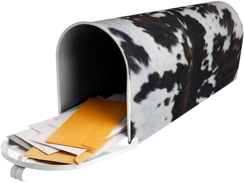 Cow Print Mailbox Covers Magnetic Standard Size Mailbox Wraps Letter Post Mailbox Cover 21" X 18" for Holiday Garden Yard Decor...