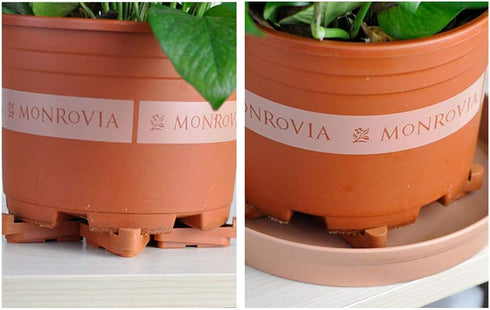 Ewer 24 Pcs Plant Pot Feet, Pot Toes, Invisible Flower Pot Risers, Terra Cotta Pot Toes for Indoor and Outdoor Plant Pots...