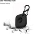 4PCS Case for Tile Mate Tracker 2022, Soft Silicone Skin Cover Shock-Absorbing Protective Case with Carabiner Accessories (4PCS Black)...