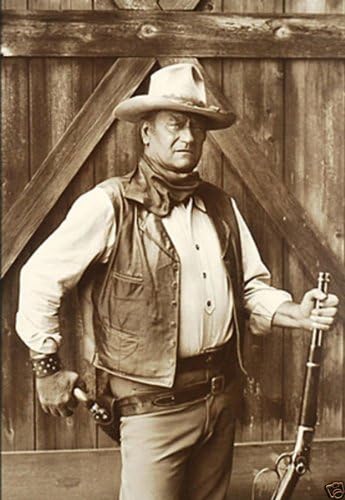 The Cowboys John Wayne Movie Print Poster by Bob Willoughby (Overall Size: 22.75x32.25) (Image Size: 16.75x24.75)...