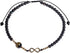 Black Agate Stone Infinity Charm Beaded Anklet Bracelet for Women Bring Good Luck Wealth Prosperity Healing Crystal Balance Yoga Meditation...