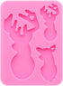Angel Wings Super Shiny Deer Dad/Baby Family Resin Silicone Molds Keychain Resin Mold Key Ring Epoxy Resin Mold Reindeer Family Epoxy Resin Craft ...