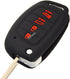 Zorratin Silicone Key Fob Cover Protectors for 4 Buttons Flip Key Hyundai Santa fe Sonata Tucson Tuscon TQ8-RKE-4F16...