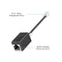 RJ45 to RJ11 Adapter, 2 Pack Phone Jack to Ethernet Adapter, Black Phone Line to Ethernet Adapter, RJ45 Female to RJ11 Male Ethernet to Phone Line...