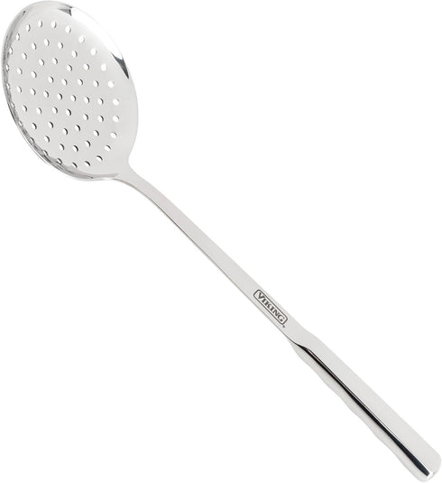 Viking Culinary Solid Stainless Steel Skimmer, Ergonomic Stay-cool Handles, Dishwasher Safe, Small...