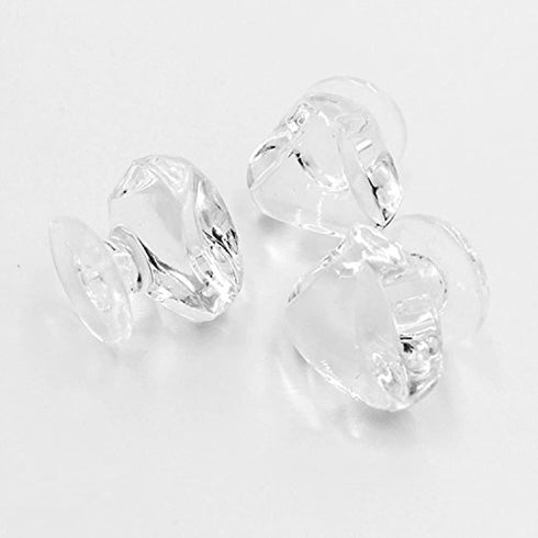 10PCS Clear Acrylic Plastic Knob, Plexiglass Knob,Small Triangular Acrylic Cabinet Handle...