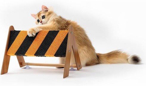 Cat Scratcher Pad, Barricade Shape Cat Scratching Board Cardboard Cat Scratcher for Indoor Large Cats Kitten Cat Scratch Pad Board Easy for Cats t...