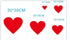 5PCS Heart Stencil 5 Sizes Heart Love Stencils Painting Template Reusable Plastic Starburst Stencils for Painting on Wood Wall Decor...