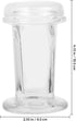 iplusmile Glass Staining Jar, Fits up to 5 Slides, 4.13" Tall, Scientific Laboratory Staining Jar 5- Slide Glass Staining Jar with Cover Lab Micro...