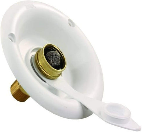 JR Products 321-B-26-A Polar White City Water Dish with 1/2" MPT...
