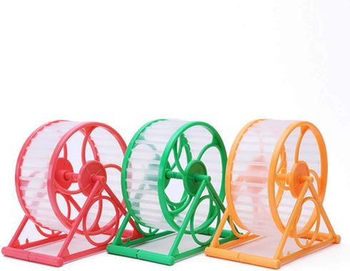 Hamster Exercise Wheel, Silent Running Wheel with Stand for Hamsters, Gerbils, Mice and Other Small Pets, Hamster Wheel Cage (Random Color, 1 PC)...