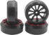 4Pack Vgoohobby RC Drift Wheels and Tires Set,RC Hard Tyres & Wheel Rims 12mm Hex Compatible with Traxxas HSP Tamiya Kyosho 1/10 Model On-Road Dri...