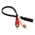 VCE 3.5mm Female to 2 RCA Male Stereo Audio Y Cable 2-Pack, Gold Plated Adapter Compatible for TV,Smartphones, MP3, Tablets, Speakers,Home Theater...