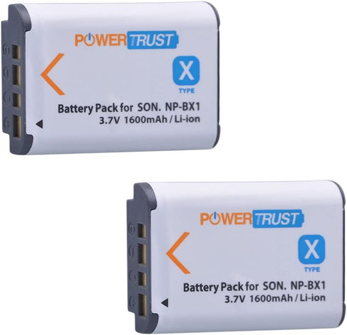 NP-BX1 2 Pack Batteries and LCD Dual USB Charger for Sony CyberShot DSC-RX100 V, DSC-RX100, DSC-WX500, HX300, WX300, H400, HX300, HX50V, HX90V, WX...