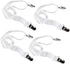 Long Bed Sheet Clips,Adjustable Bed Fitted Sheets Mattress Holder Straps Suspender Fastener,4 Pieces (White)...