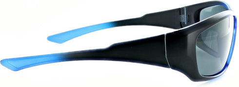 Optic Nerve - 2022 Premium & Affordable Polarized Sport Sunglasses for Boys, Cowlick Edition with Black/Blue Frame/Smoke Lens...