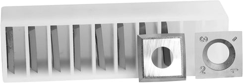 Square 14mm Carbide Inserts Cutters Knives Replacement 14x14x2mm 6 Inches Radius with Screws for Grizzly T21348 and Woodworking Spiral Helical Pla...