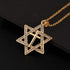 Star of David Necklace: Cross Necklace y2k | Six Point Star with Cross Necklace, Gothic Jewelry Gift for Women...
