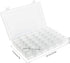 2Pack 36 Grids Plastic Organizer Box with Dividers, Craft Organizers and Storage Box for Craft Tackle Bead Thread Fishing Screws Nails Rock Washi ...