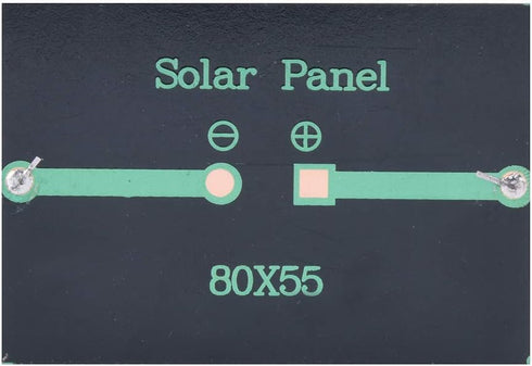 2Pcs Solar Panels Solar Battery Charger Solar Power Bank 0.6W 5V Waterproof Polysilicon 80x55mm Solar Panel Charging Power Board Charger for Multi...