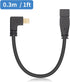 Duttek 12 Inch 4K Mini DisplayPort Cable, Left Angled Male to Female, Supports 4K x 2K Resolution, HBR2 Bandwidth Up to 21.6Gbps, Compatible with ...