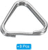 PATIKIL Camera Strap Lug Ring, 8 Pack Metal Triangle Split Ring Hook Adapter Universal for Camera Shoulder Strap, Silver Black...