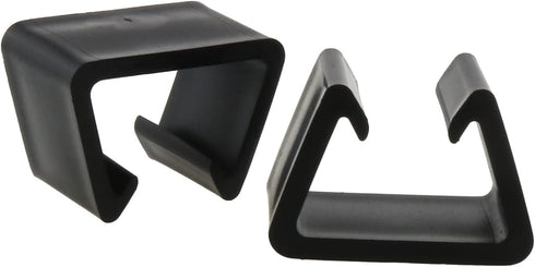 6pcs Outdoor Furniture Clips Patio Sofa Clips Black Plastic Chair Fasteners Connect Outdoor Couch Patio Furniture Inner Width 1.69"...