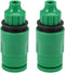 uxcell Hose Tap Connector G1/2 Thread,Faucet Nozzle Quick Connect Adapter Fitting 4mm Inner Diameter Hose for Garden Irrigation System 2pcs...