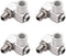 4PCS 1/4Inch NPT Air Tool 360 Degree Swivel Fitting Portable Air Tool Adapter,Air Hose Connector P-020...