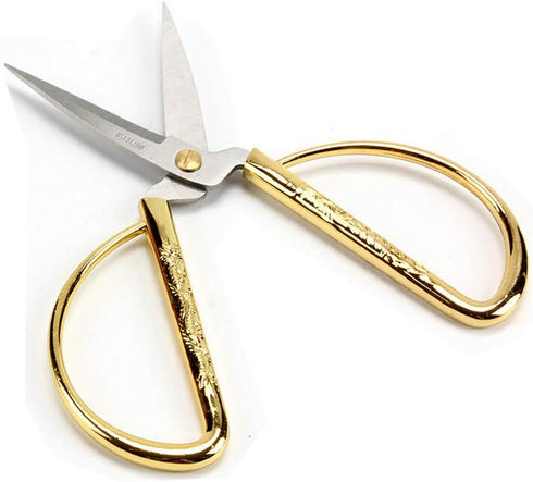 Wasan Chinoiserie Dragon and Phoenix Chinese Scissors Stainless Steel Scissors Sewing Scissors,Gold Plated Tailor Scissors for Sewing Household Ha...