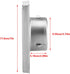 Hoponew Vent Cover Louvered Dryer Air Vent Cap Stainless Steel External Wall Air Vent Square Extractor Fan Outlet Weather Proof Pest Guard Exhaust Outlet