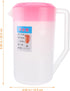 Large Plastic Pitcher With Lid Juice Pot Kettle with Scale Spill Proof Pitchers Cold Water Jug for Ice Tea Juice Drink Beer Coffee Lemonade(2400ml...
