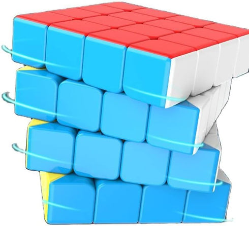 BroMoCube Moyu MeiLong 4x4 Speed Cube MFJS Stickerless 4x4x4 Puzzle Cube Educational Toys Magic Cube...