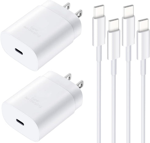 Type C Charger Fast Charging, 25W USB C Fast Wall Charger with 5FT Android Phone Charging Cable for Galaxy S24 Ultra/S24+/S24/S23 Ultra/S23/S22 Ul...