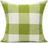 Outdoor Green Throw Pillow Covers 18x18 Set of 2 Buffalo Plaids Check Spring Front Porch Decorative Gingham Cushion Cases Home Decor Farmhouse Rus...
