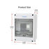 5 Way Circuit Breaker MCB Distribution Protection Box with DIN Rail, IP65 Waterproof,for Indoor and Outdoor...