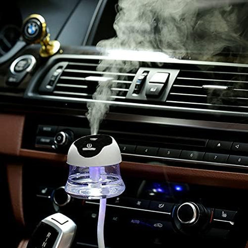 Car Diffuser Humidifier Aromatherapy Diffuser USB Cool Mist Mini Portable Diffuser for Car Home Office Bedroom Update Version(Black)...