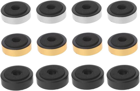 12 Pack Speaker Isolation Feet Amplifier 48mm Plastic Shock Absorption Base Pads SoundBox Peg Stand Foot Mat Shock Absorber For Audio CD AMP HiFi ...
