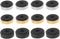 12 Pack Speaker Isolation Feet Amplifier 48mm Plastic Shock Absorption Base Pads SoundBox Peg Stand Foot Mat Shock Absorber For Audio CD AMP HiFi ...