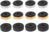 12 Pack Speaker Isolation Feet Amplifier 48mm Plastic Shock Absorption Base Pads SoundBox Peg Stand Foot Mat Shock Absorber For Audio CD AMP HiFi ...